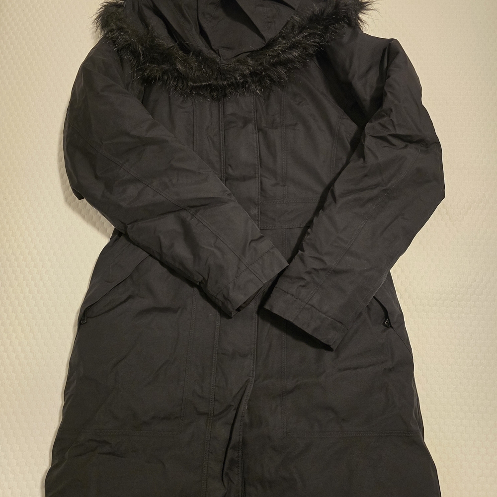 The North Face Women's Black Ski Jacket with Faux Fur Hood